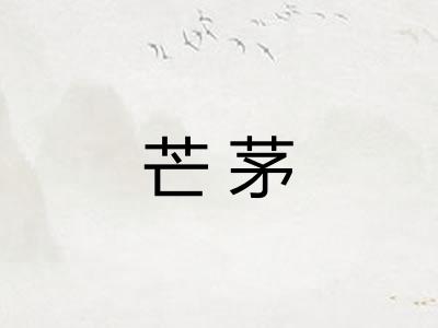 芒茅