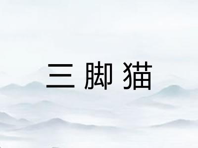 三脚猫