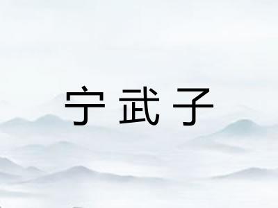 宁武子