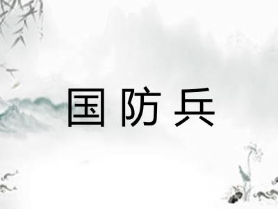 国防兵