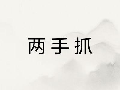 两手抓