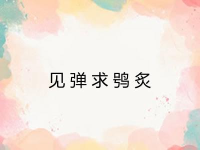 见弹求鸮炙