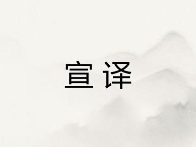 宣译