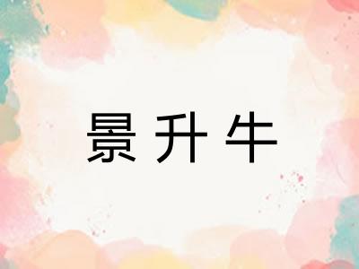 景升牛
