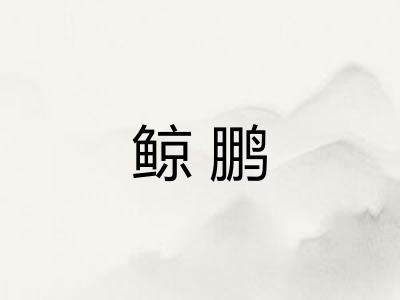鲸鹏