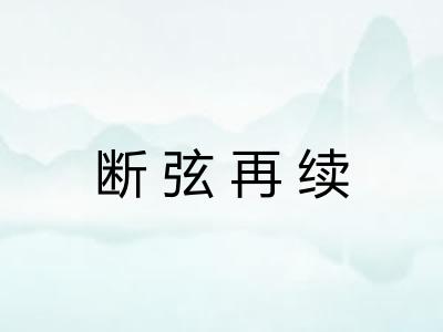 断弦再续