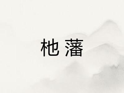杝藩
