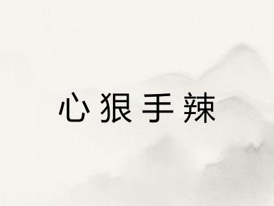 心狠手辣