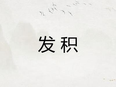 发积