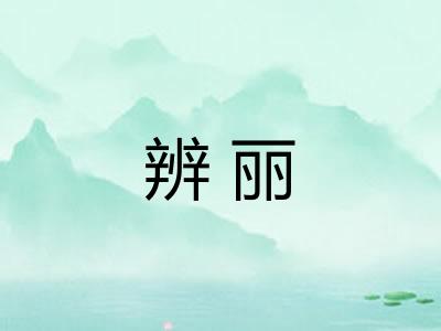 辨丽