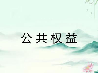 公共权益