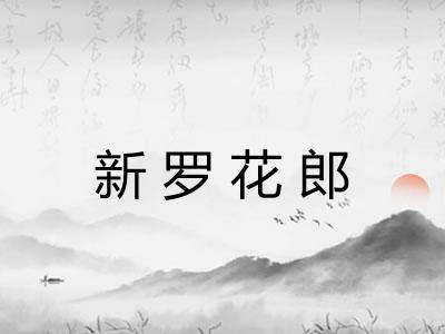 新罗花郎