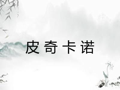 皮奇卡诺