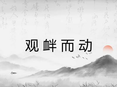 观衅而动