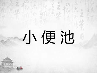 小便池