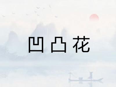 凹凸花