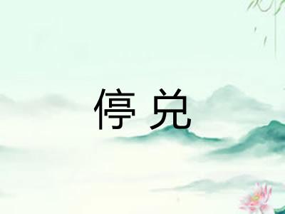 停兑