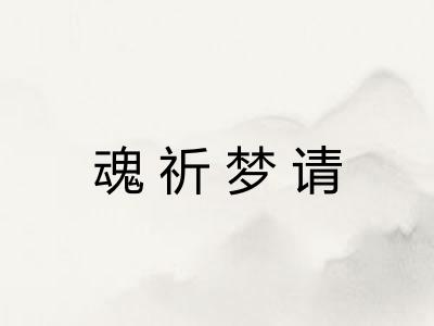 魂祈梦请