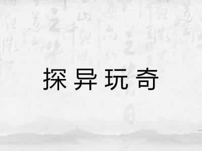 探异玩奇