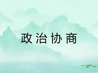 政治协商