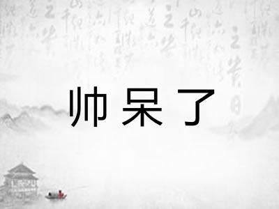 帅呆了