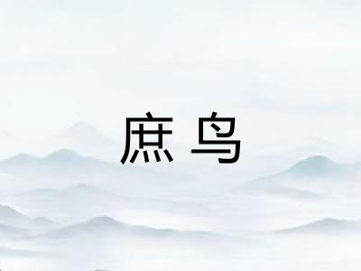 庶鸟