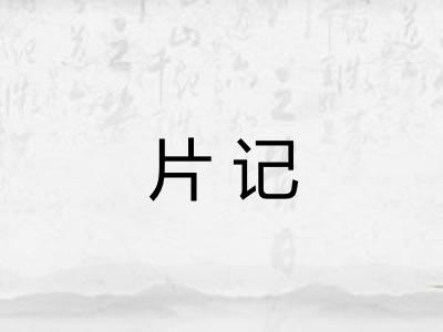 片记