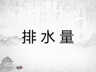 排水量