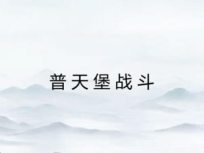 普天堡战斗