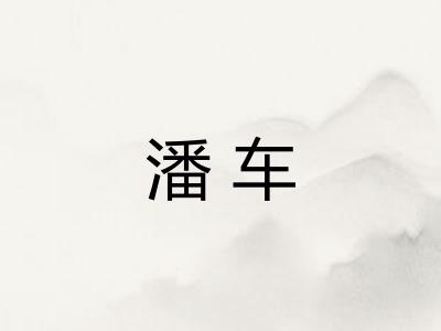 潘车