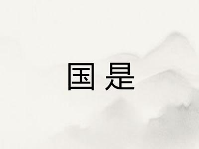 国是
