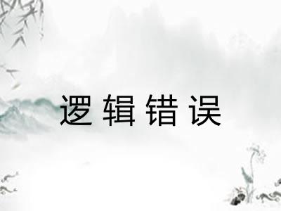 逻辑错误