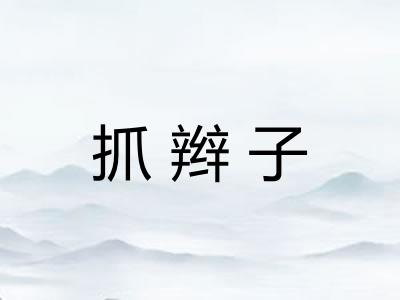 抓辫子
