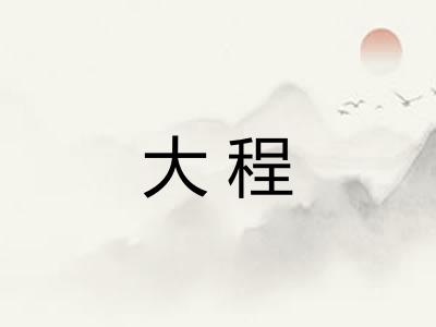 大程