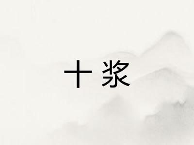 十浆