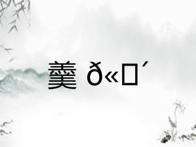 羹𫗴