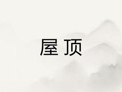 屋顶