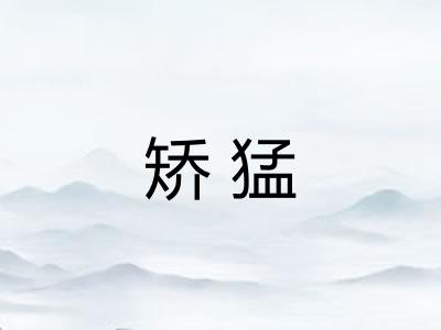 矫猛