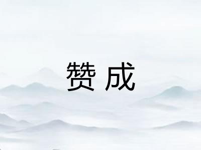 赞成