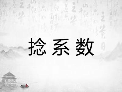 捻系数