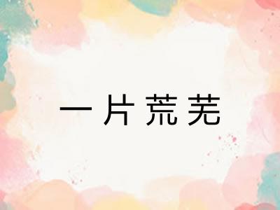 一片荒芜