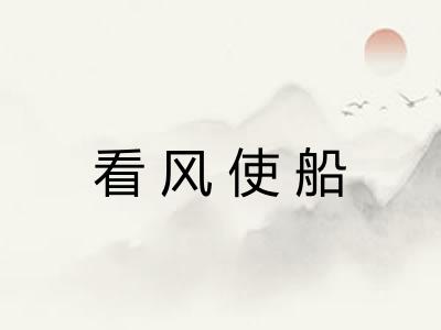 看风使船