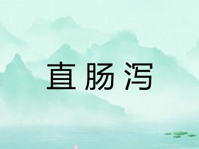 直肠泻