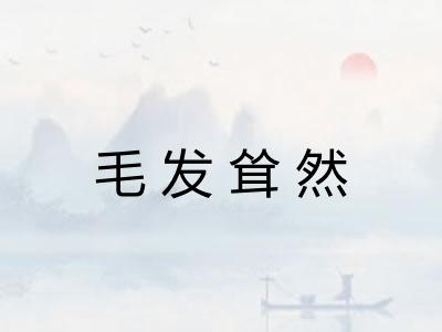 毛发耸然