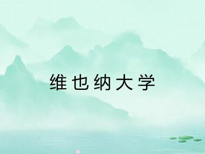 维也纳大学