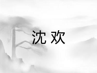 沈欢