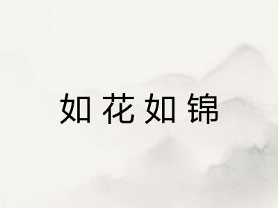 如花如锦