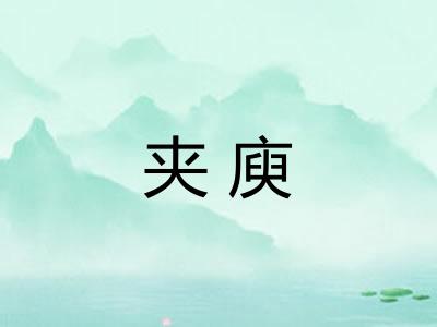 夹庾