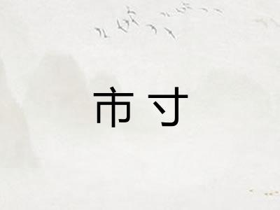 市寸
