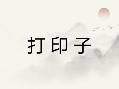打印子